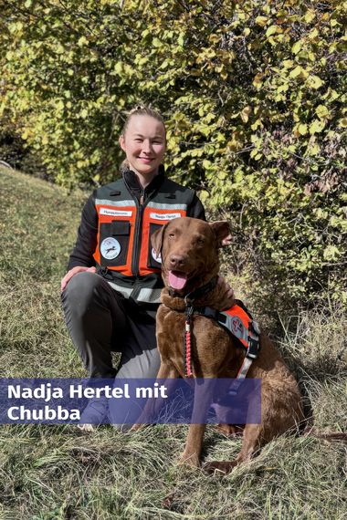 Nadja Hertel mit Chubba