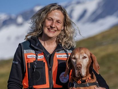 Sarah Lustenberger con Ginger