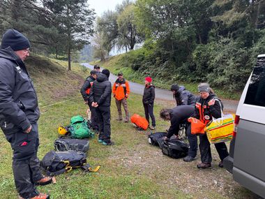 GS Training 2025 Alpin und im Kieswerk während Bündner Hochjagd